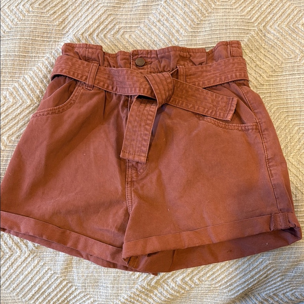 Abercrombie & Fitch Brown High Waist Shorts